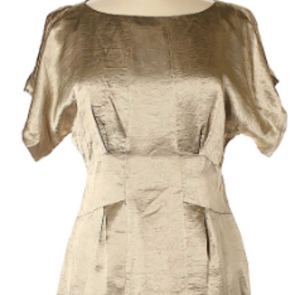 Banana Republic Matte Gold Dress, 0